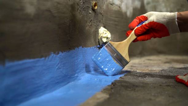 Commercial Waterproofing project at a Covington, WA business property by SJ Waterproofing Pros